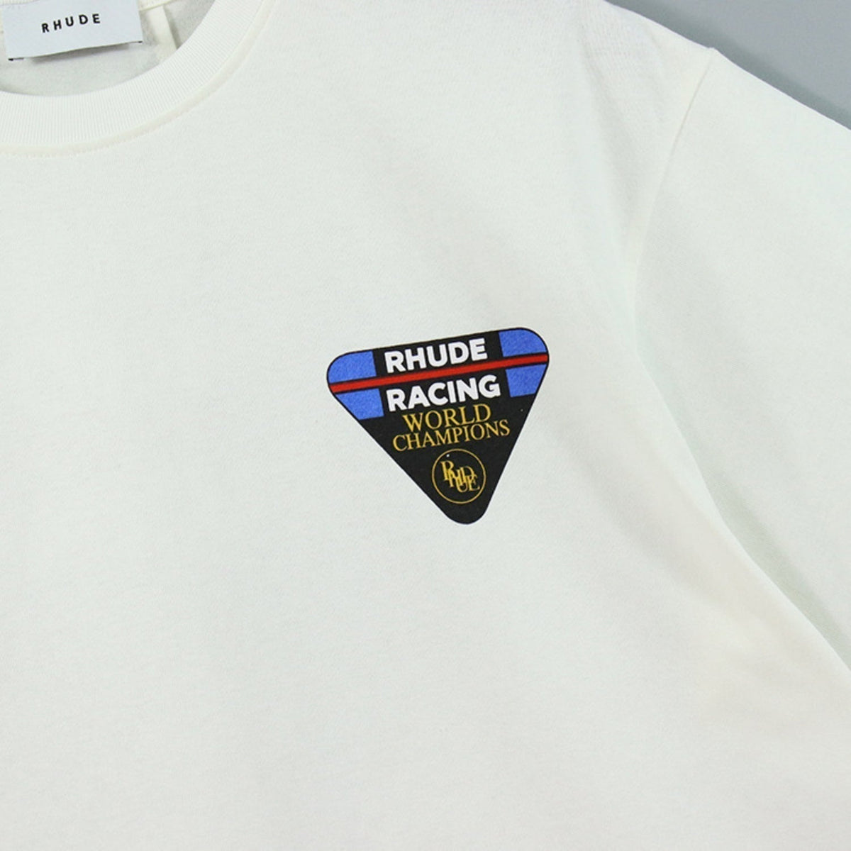 Rhude T-shirt Inverted Triangle Letter Print Short Sleeve T-shirt