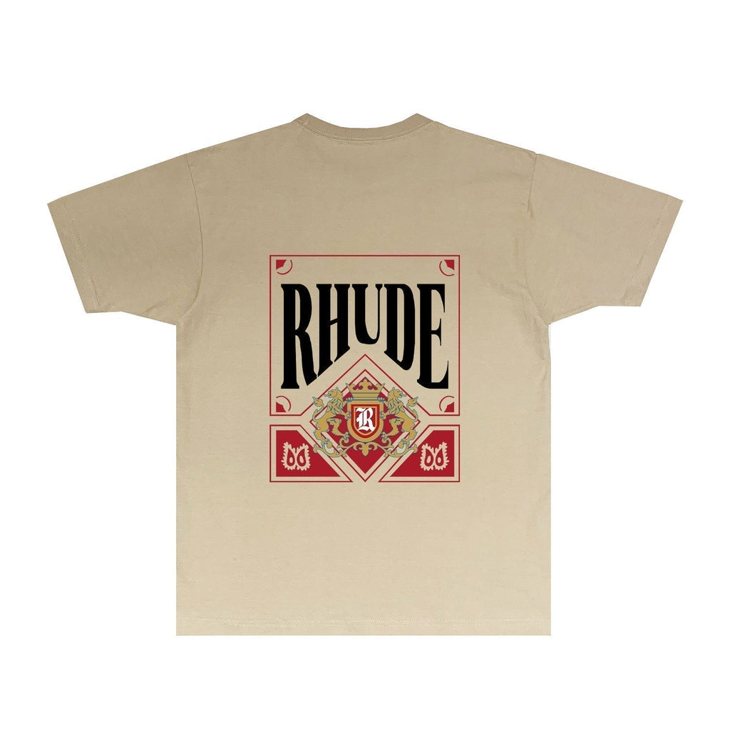 Rhude T-shirts Printed Trendy Pure Cotton