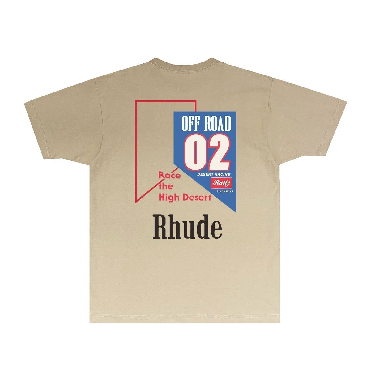 Rhude T-shirts Printed Trendy Pure Cotton
