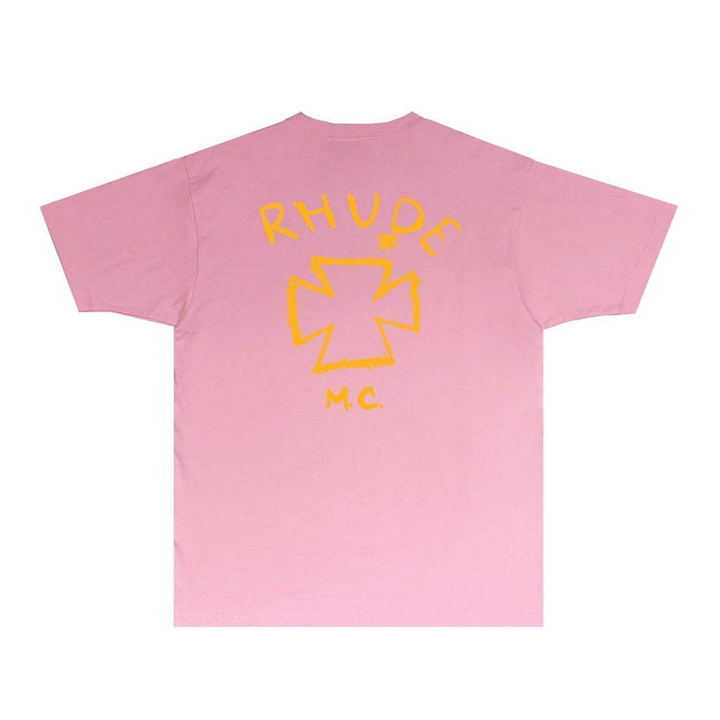 Rhude T-shirts Printed Trendy Pure Cotton