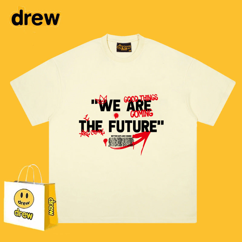Drew T-shirts Short Sleeve Smiley Print