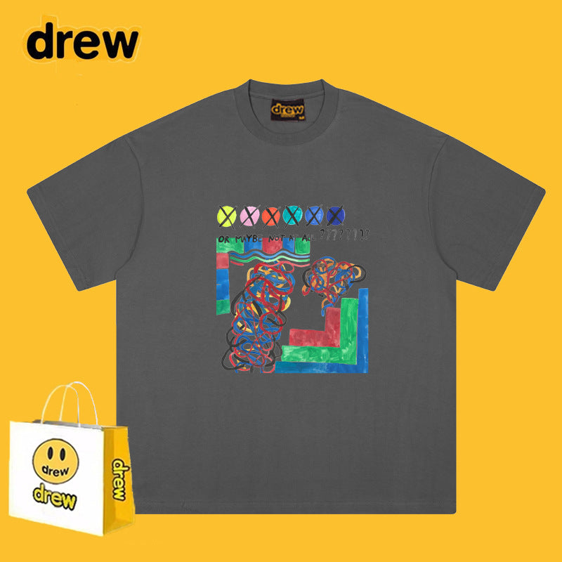 Drew T-shirts Graffiti Printing T-shirt