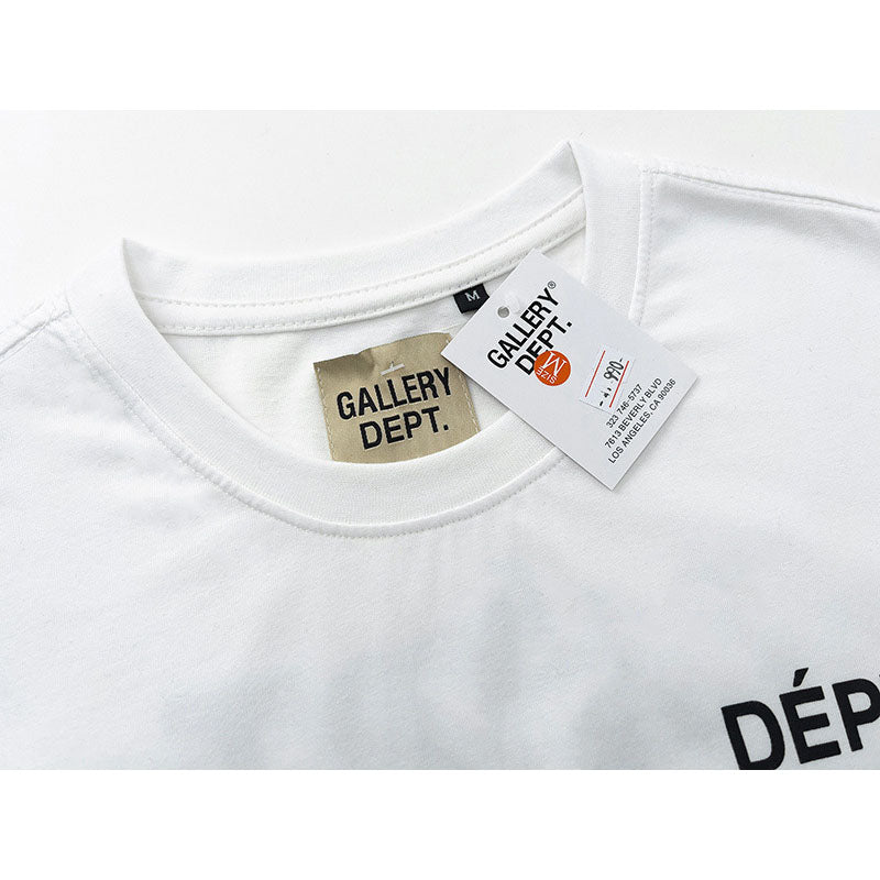 Gallery Dept T-Shirt Alphabet Slogan Short Sleeve T-Shirt