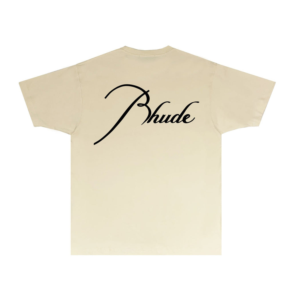 Rhude T-shirts Printed Trendy Pure Cotton